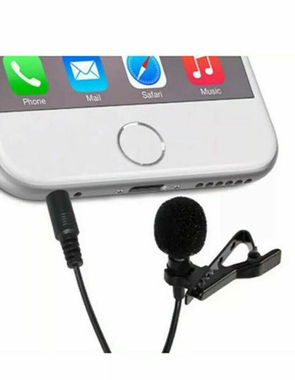 Metallic Clip-On Mini Lavalier Microphone for Mobile Phones and PCs