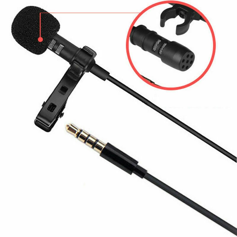 Metallic Clip-On Mini Lavalier Microphone for Mobile Phones and PCs