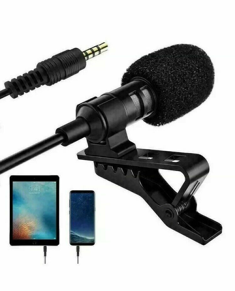 Metallic Clip-On Mini Lavalier Microphone for Mobile Phones and PCs