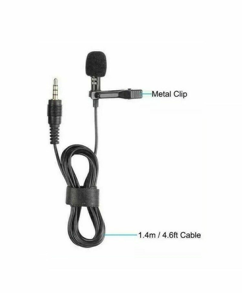 Metallic Clip-On Mini Lavalier Microphone for Mobile Phones and PCs