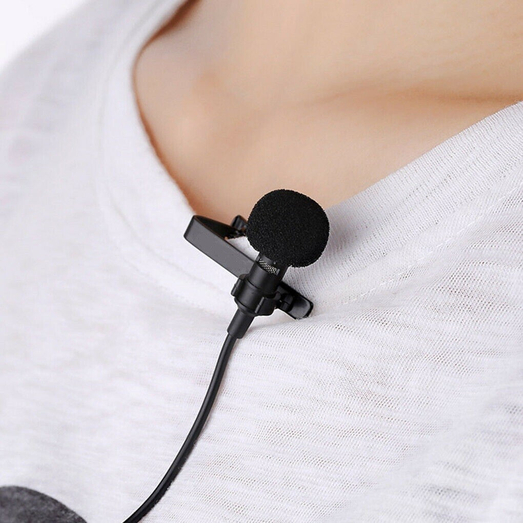 Metallic Clip-On Mini Lavalier Microphone for Mobile Phones and PCs